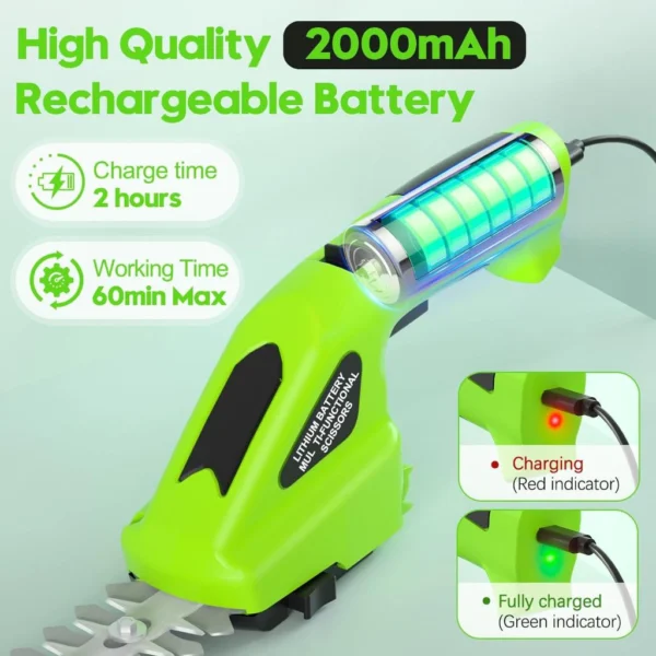 2 in 1 Cordless Hedge Trimmer