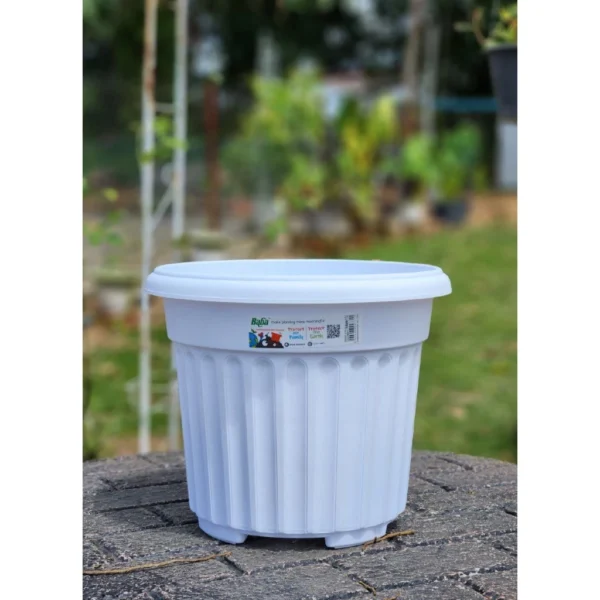 BABA Romanesque Pot BI RD 310 L29.5cm W29.5cm H26.5cm