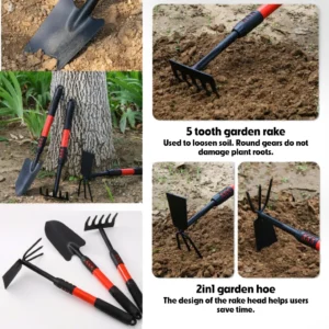 4 Pcs Garden Tool Set