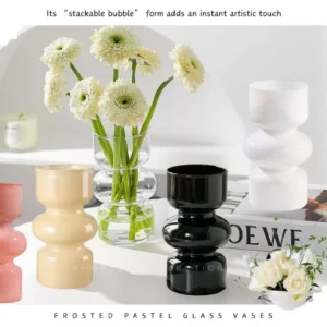 Random Bubble Glass Flower Vase