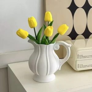 Random Nordic Ceramic Pitcher Vase