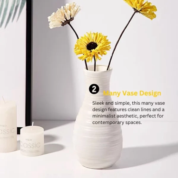 Random Pastel Plastic Flower Vase