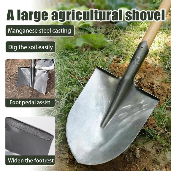 Heavy Duty Steel Shovel