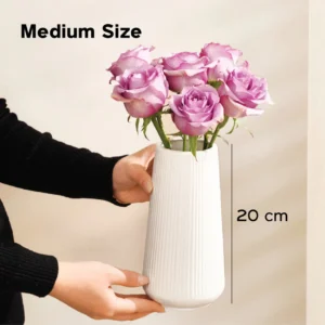 Nordic Ceramic Flower Vase L8.5cm W6.5cm H20cm